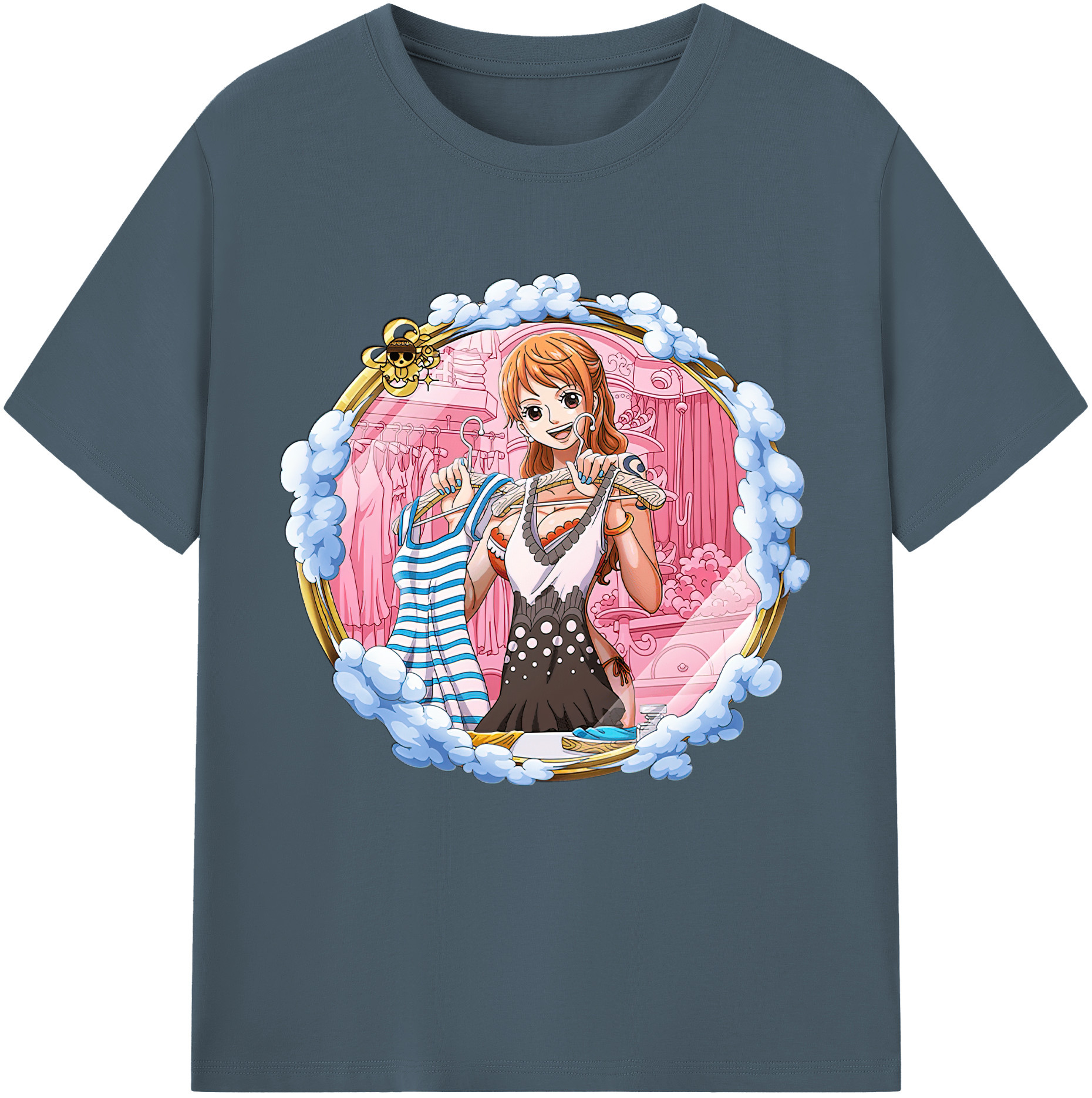 ワンピース ナミ ONE PIECE Nami 綿100％半袖Tシャツ（フロントプリント）